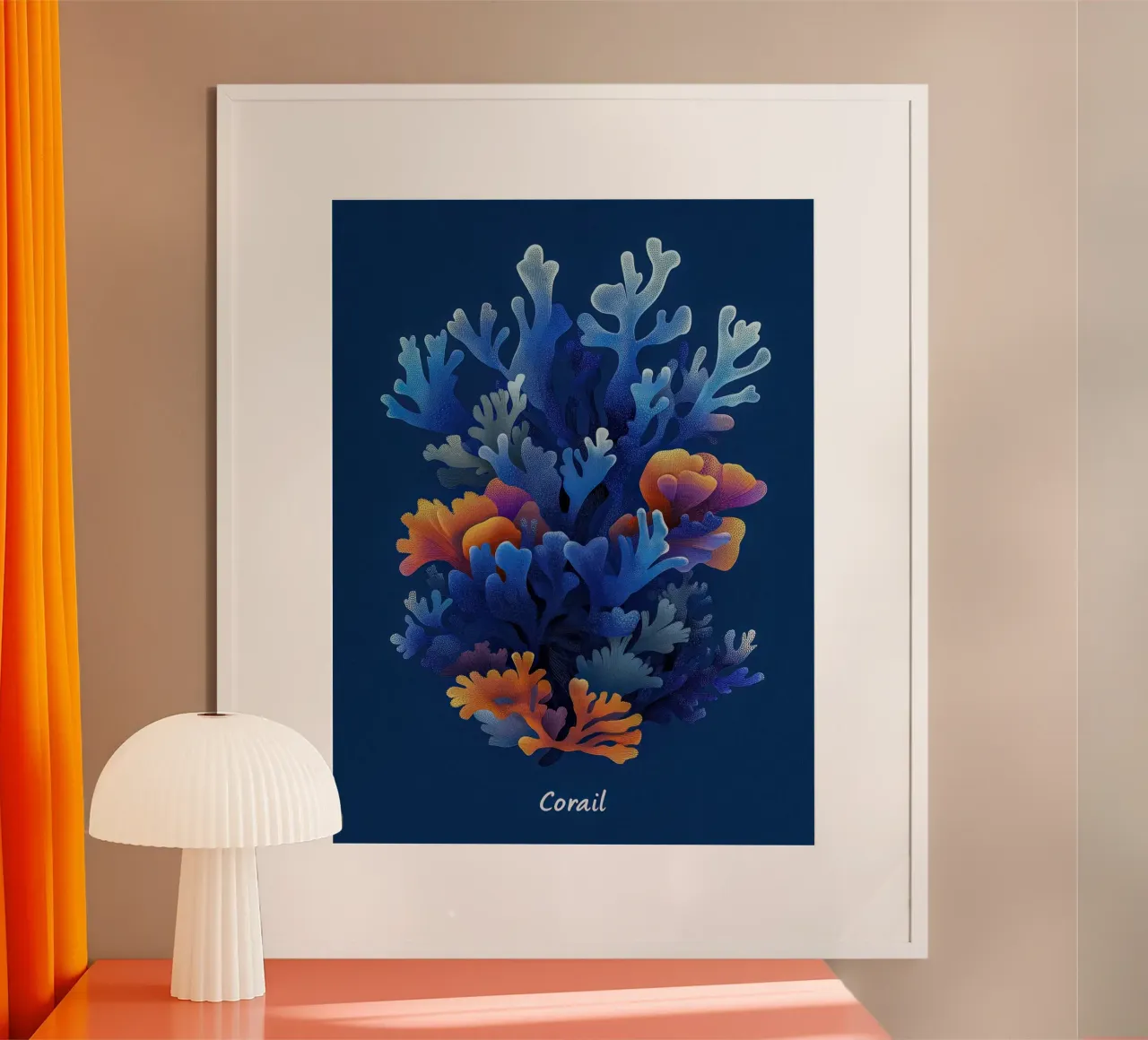 L'Éclosion Marine - Coral Beauty in Deep Blue hahnemühle by The Sea