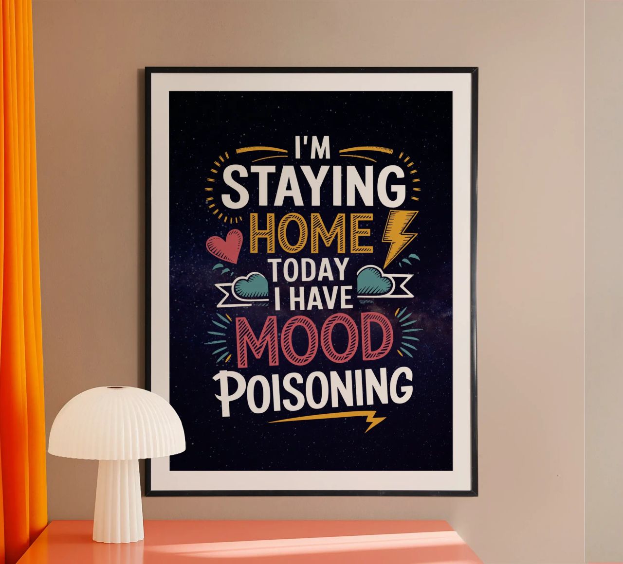 I'm Staying Home I Have Mood Poisoning hahnemühle by Plain Thoughts