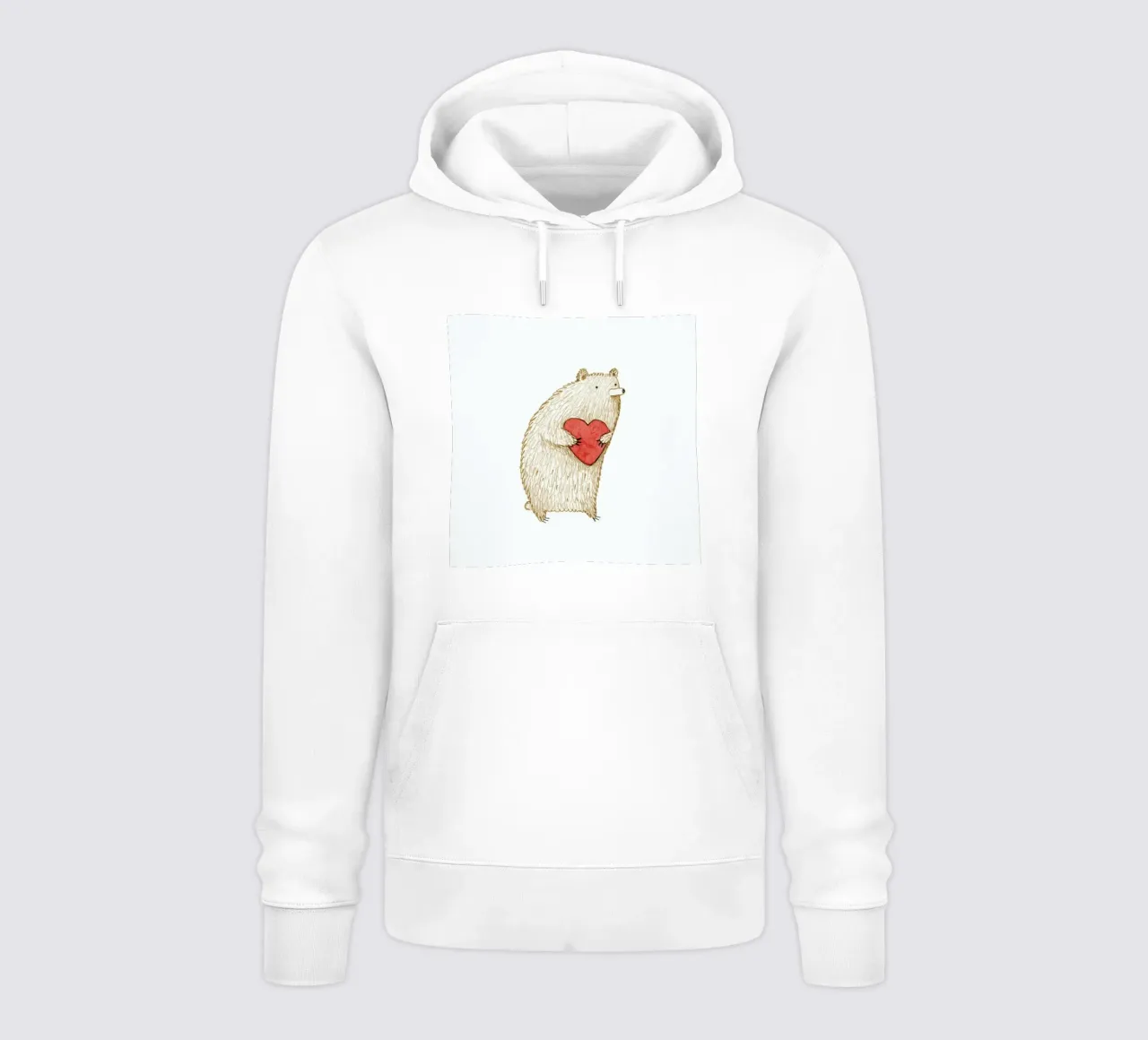 Bear With Heart felpa con cappuccio da Sophie Corrigan