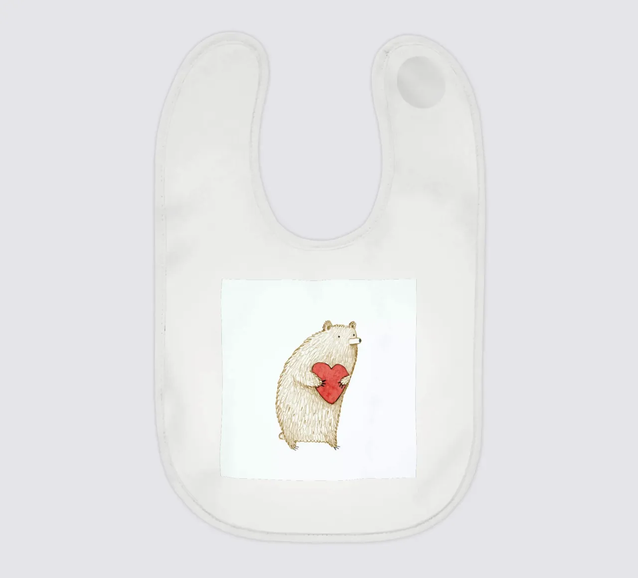 Bear With Heart bavaglino da Sophie Corrigan