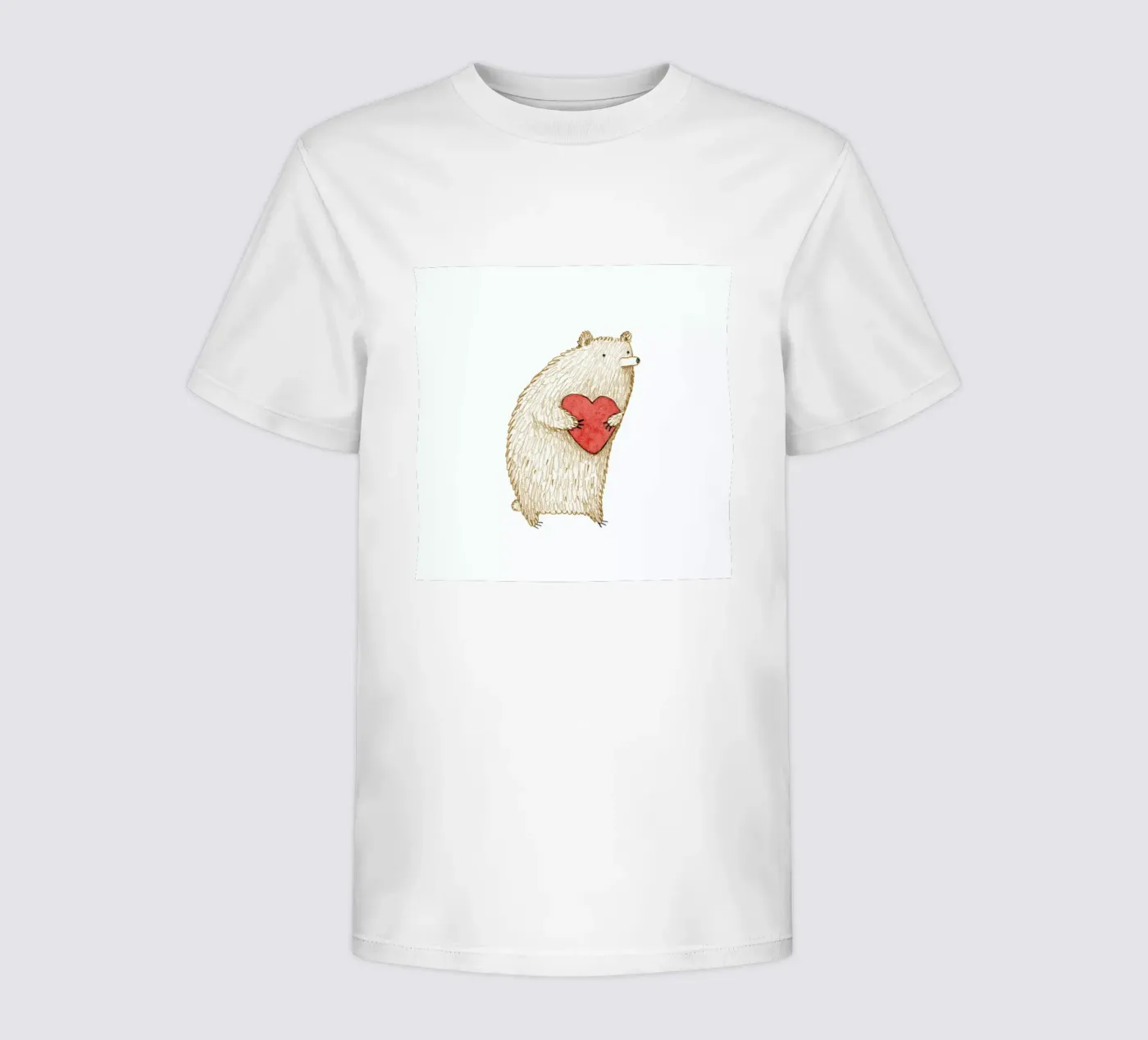 Bear With Heart t-shirt bambini da Sophie Corrigan