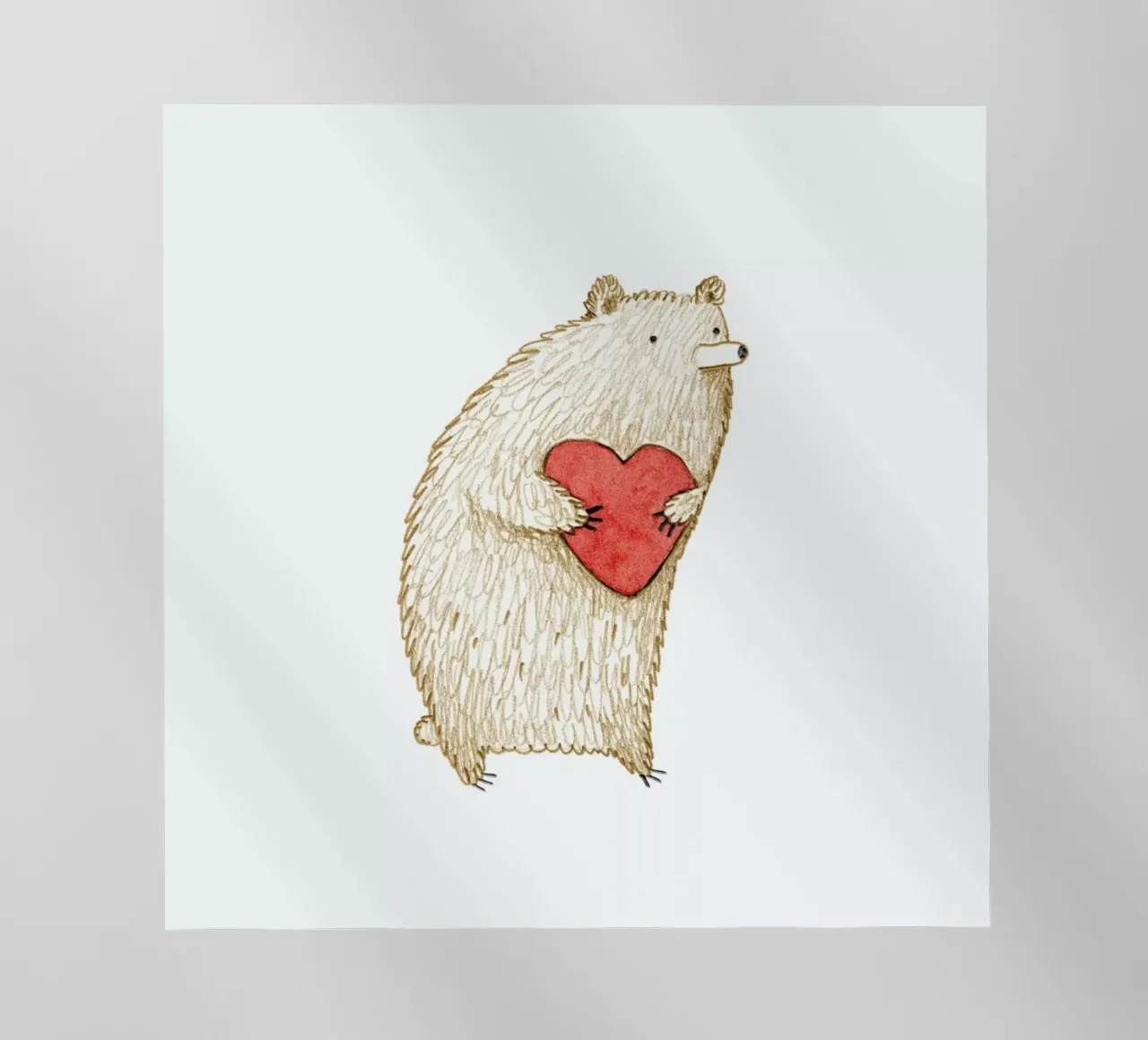 Bear With Heart pellicola backlit da Sophie Corrigan