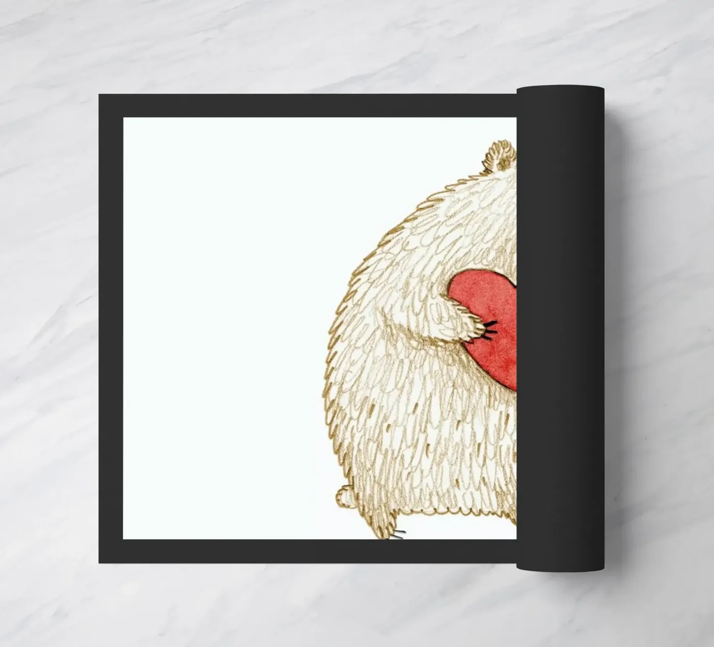 Bear With Heart deurmat van Sophie Corrigan