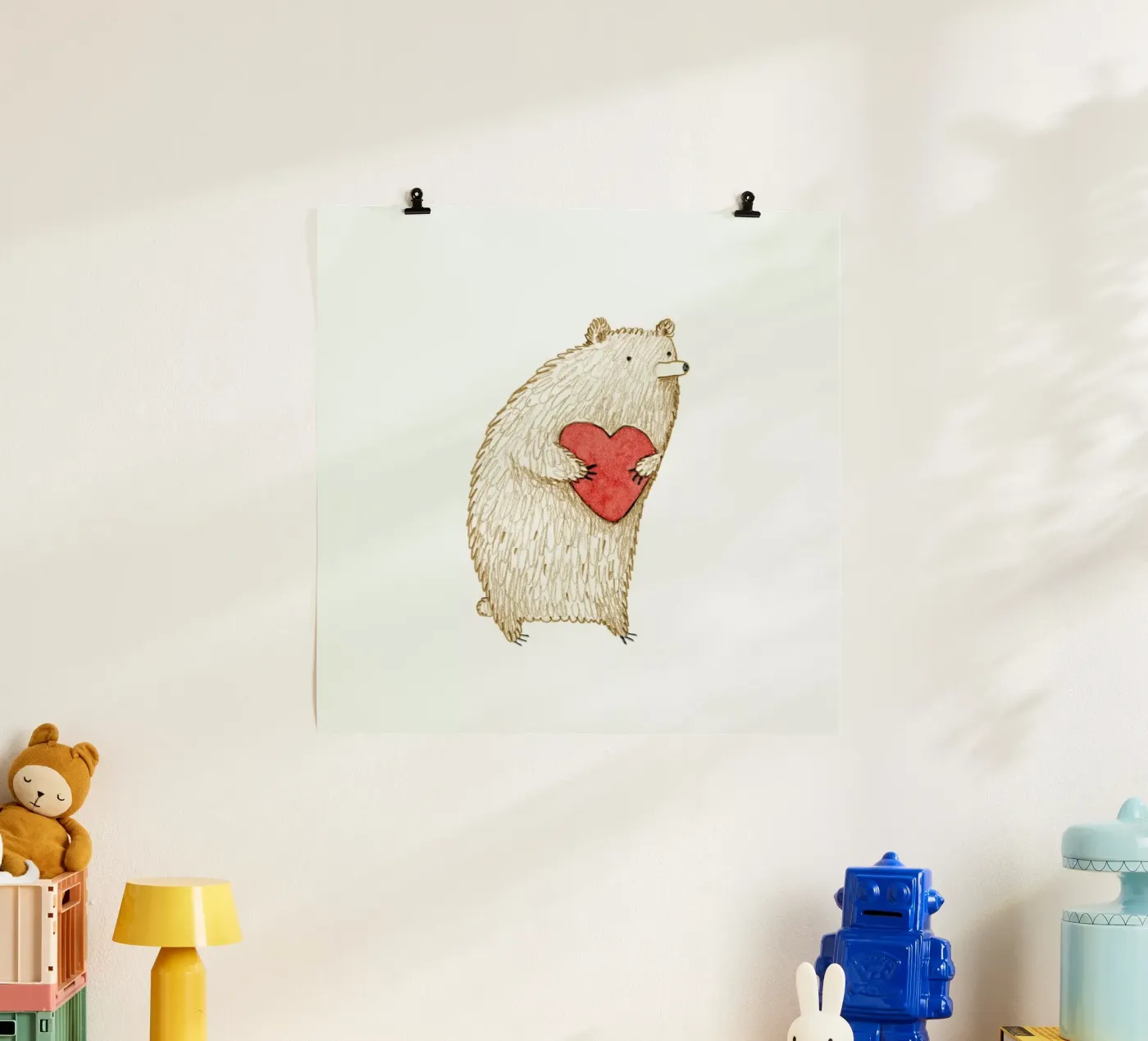 Bear With Heart poster van Sophie Corrigan