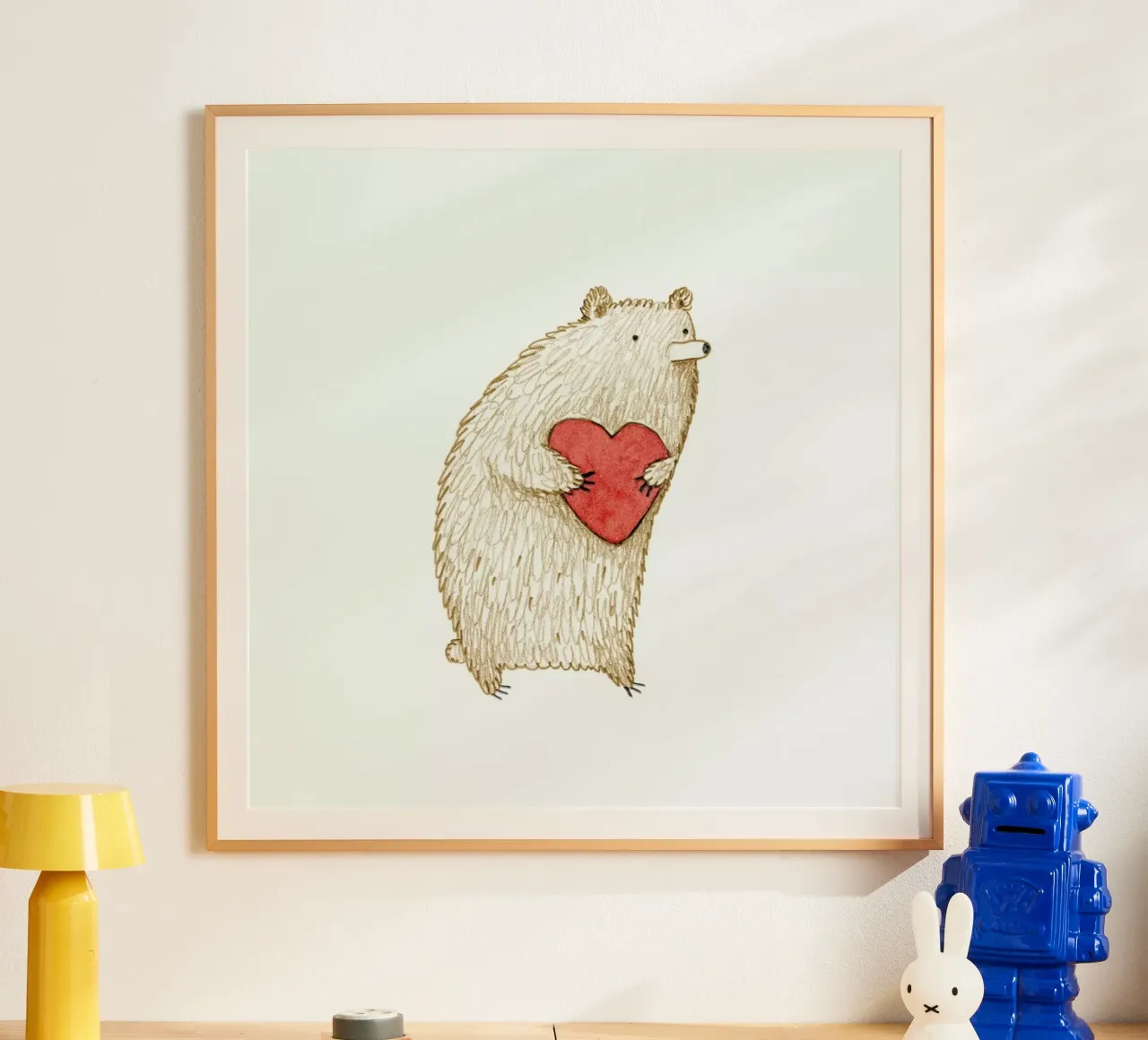 Bear With Heart carta hahnemühle da Sophie Corrigan