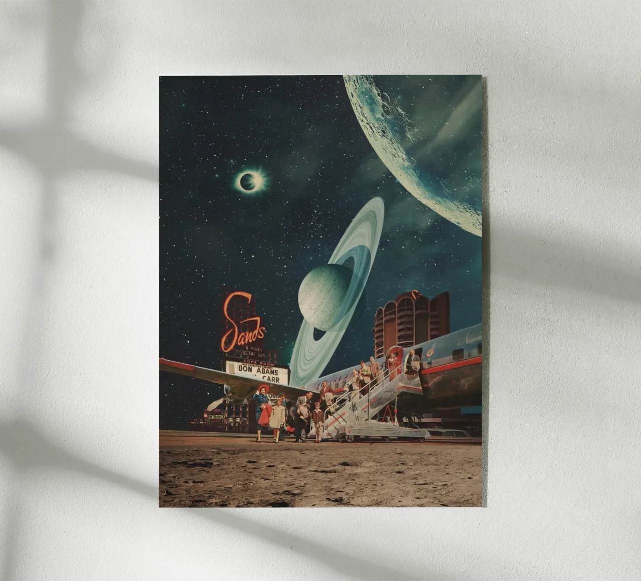 a postcard from year 2348 plexiglass da Frank Moth