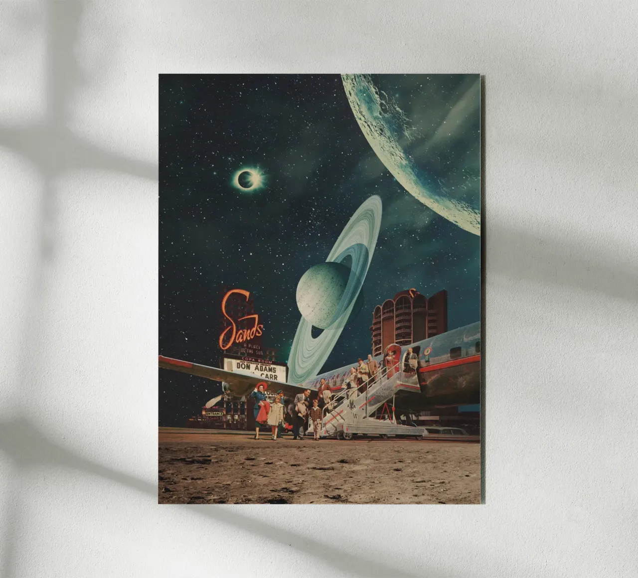 a postcard from year 2348 alluminio dibond da Frank Moth