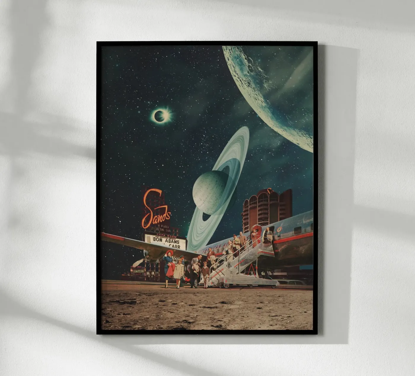 a postcard from year 2348 Poster von Frank Moth