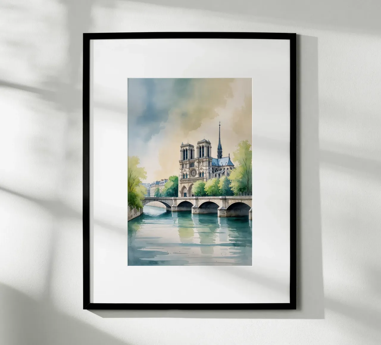 The Seine Beneath the Golden Glow poster da AlbertKlee