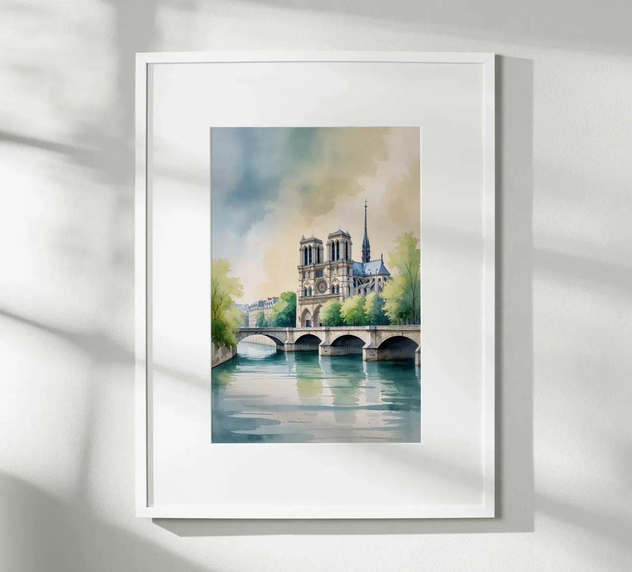 The Seine Beneath the Golden Glow poster da AlbertKlee