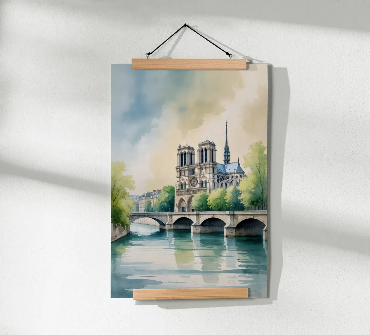 The Seine Beneath the Golden Glow poster da AlbertKlee