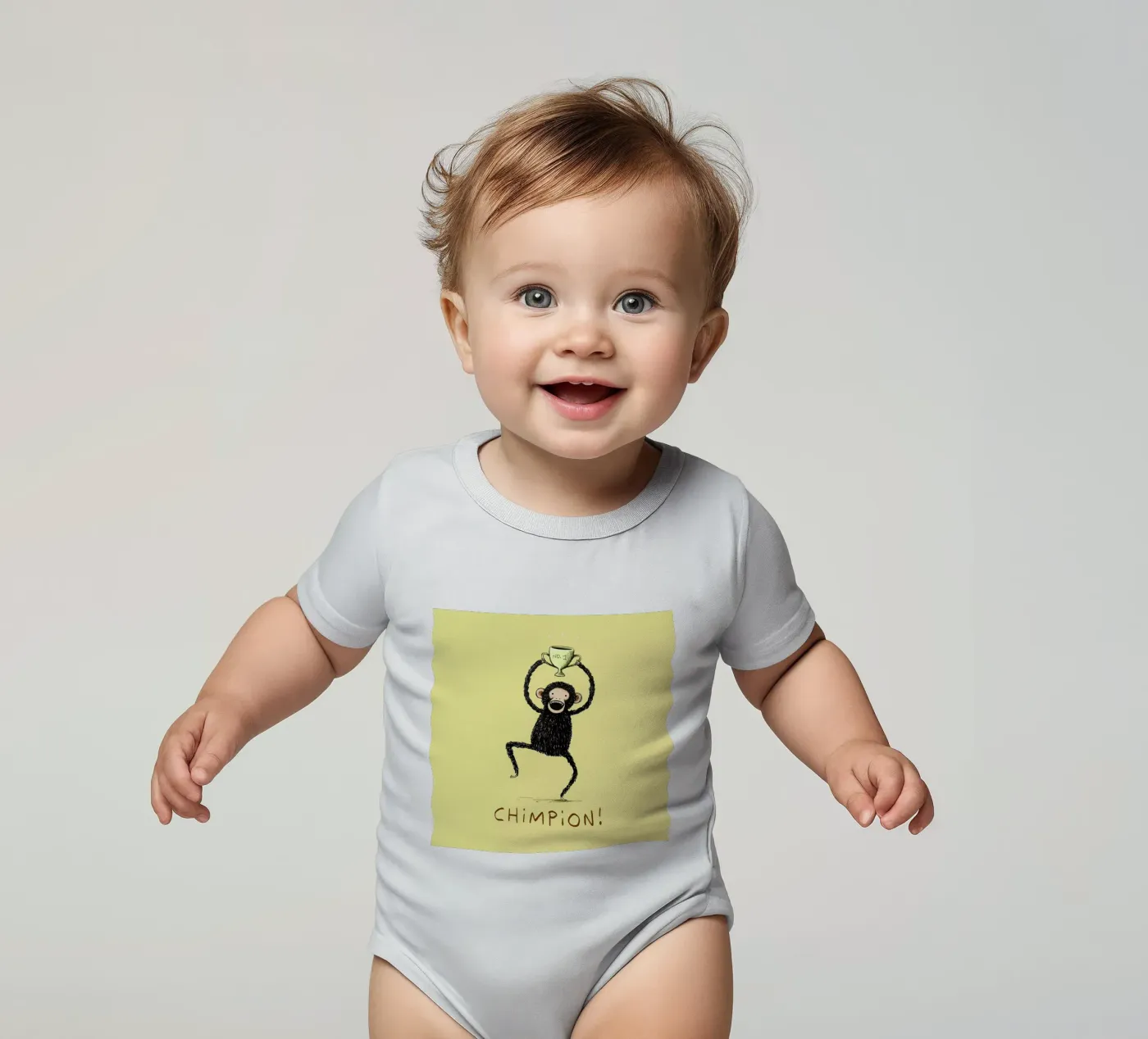 Chimpion body bébé de Sophie Corrigan