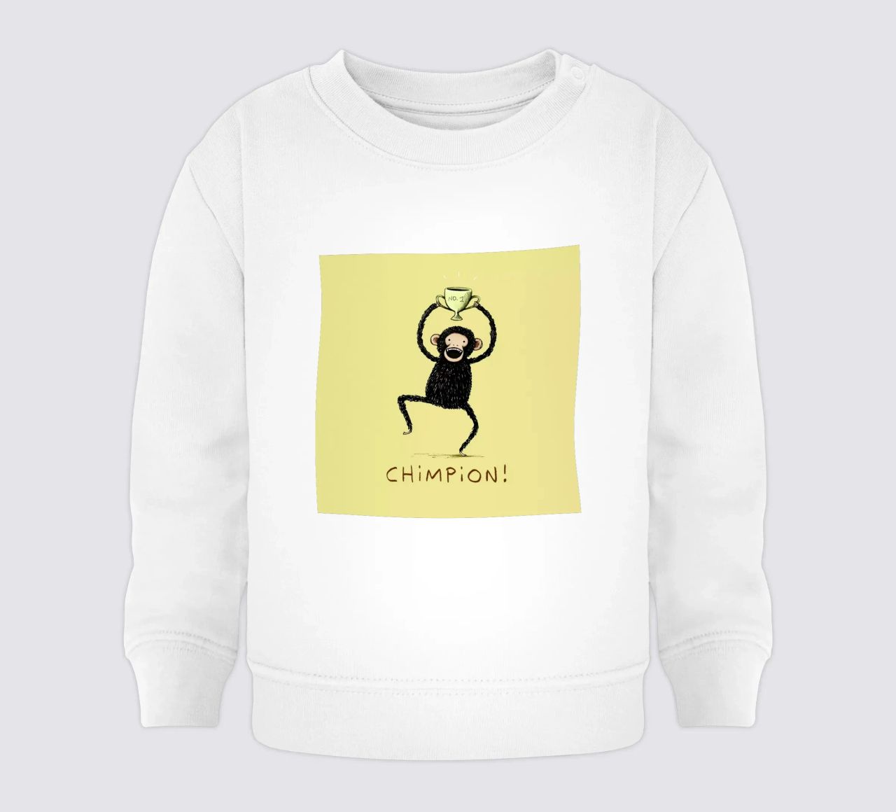 Chimpion felpa neonato da Sophie Corrigan