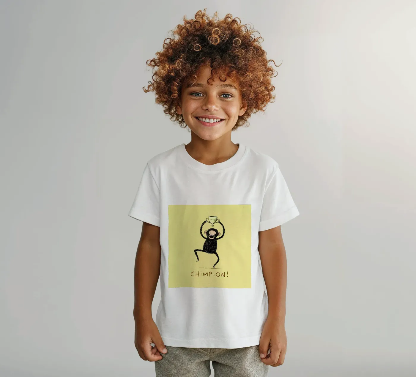 Chimpion t-shirt bambini da Sophie Corrigan