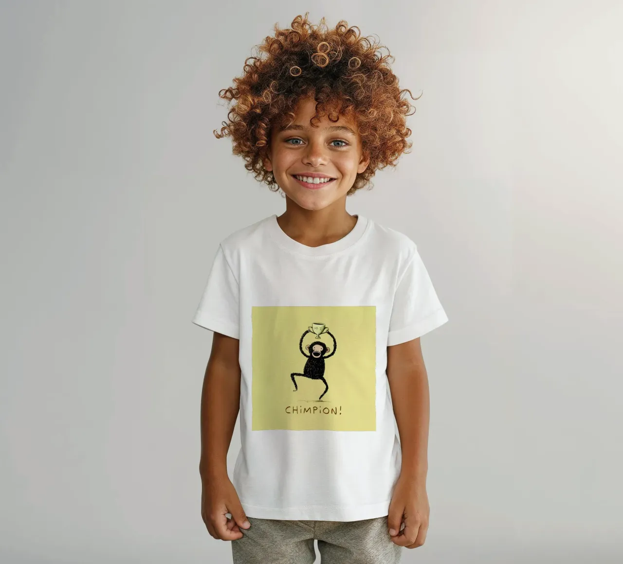 Chimpion t-shirt bambini da Sophie Corrigan