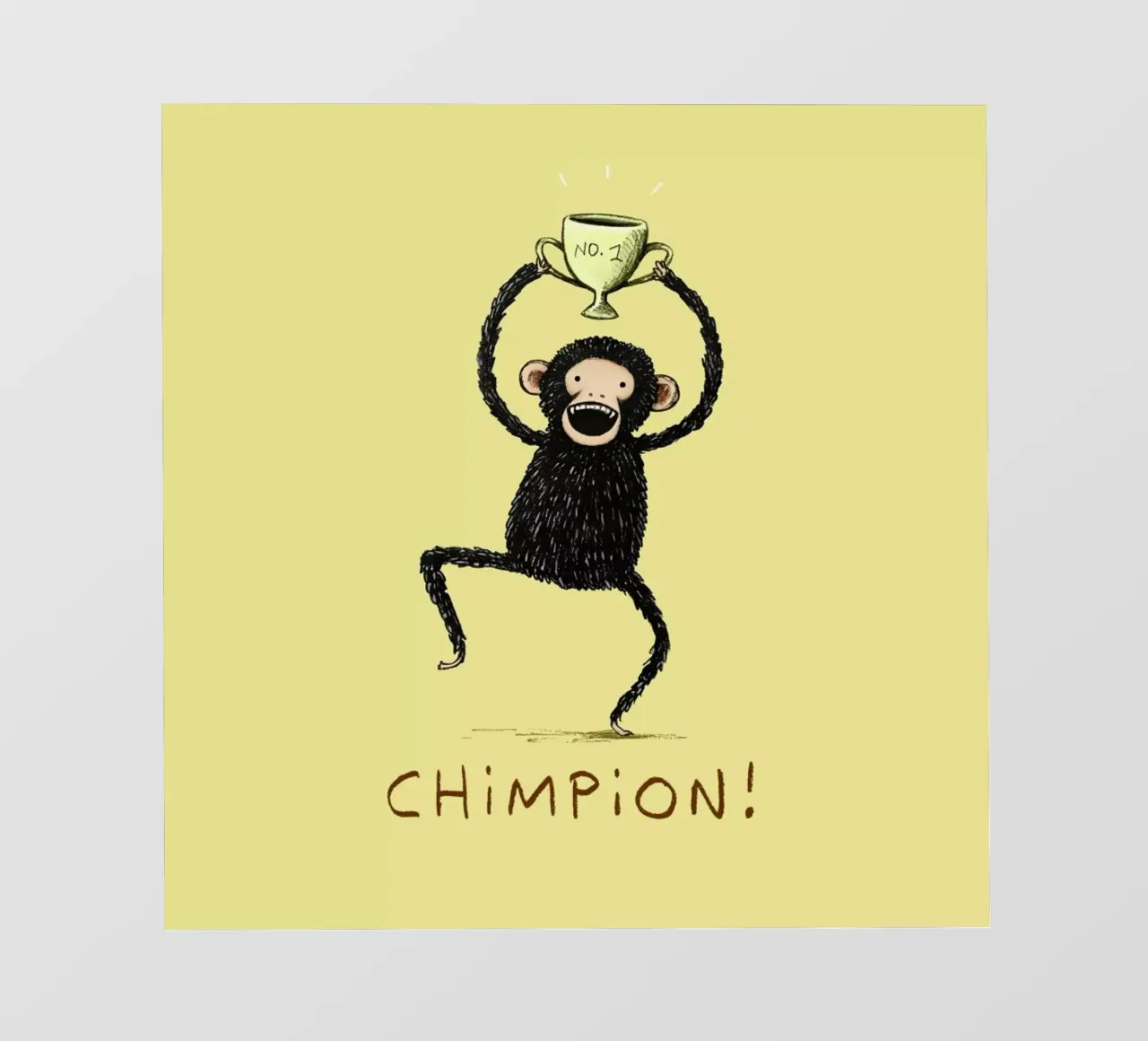 Chimpion telo in pvc da Sophie Corrigan