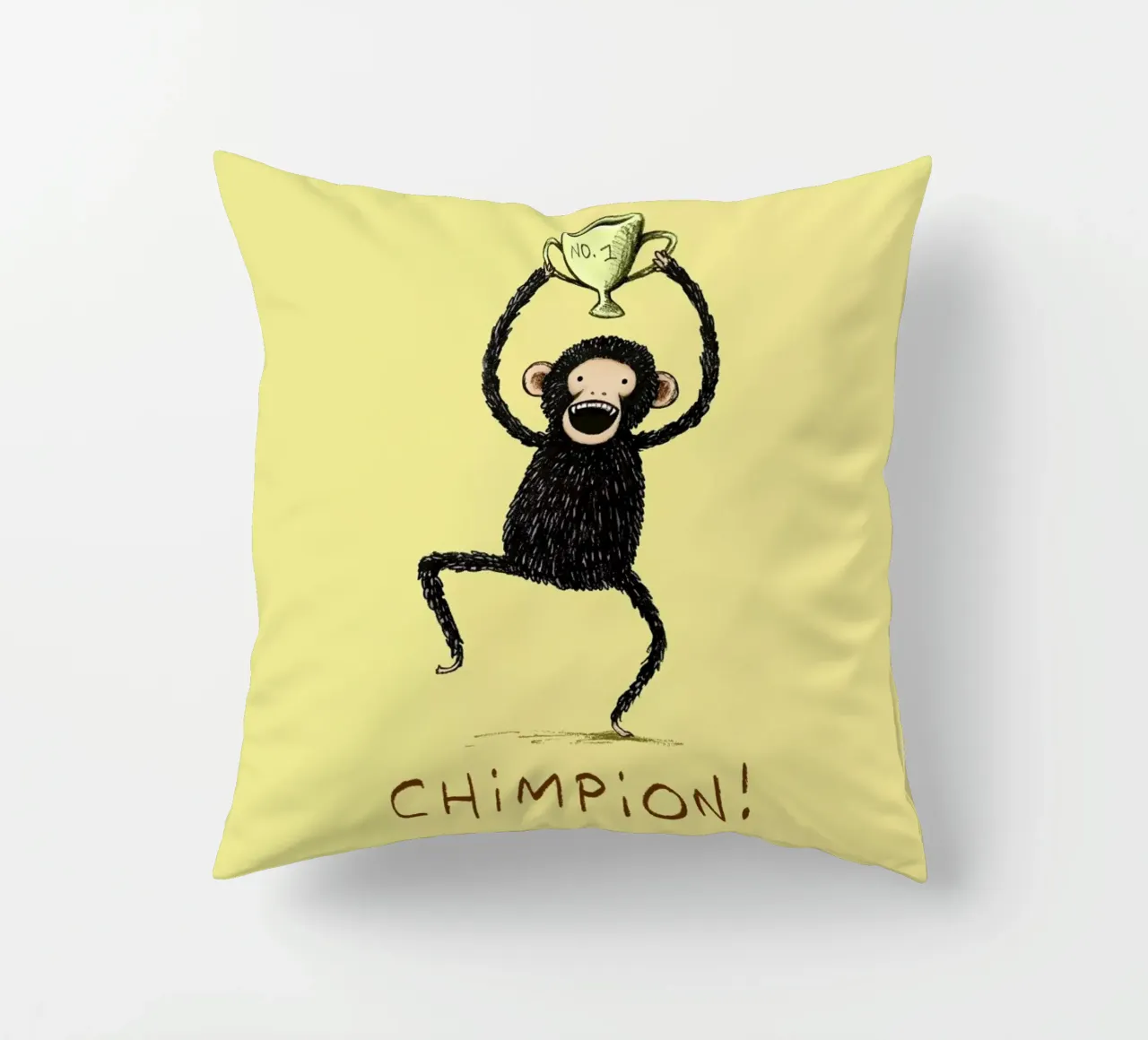 Chimpion cuscino da Sophie Corrigan