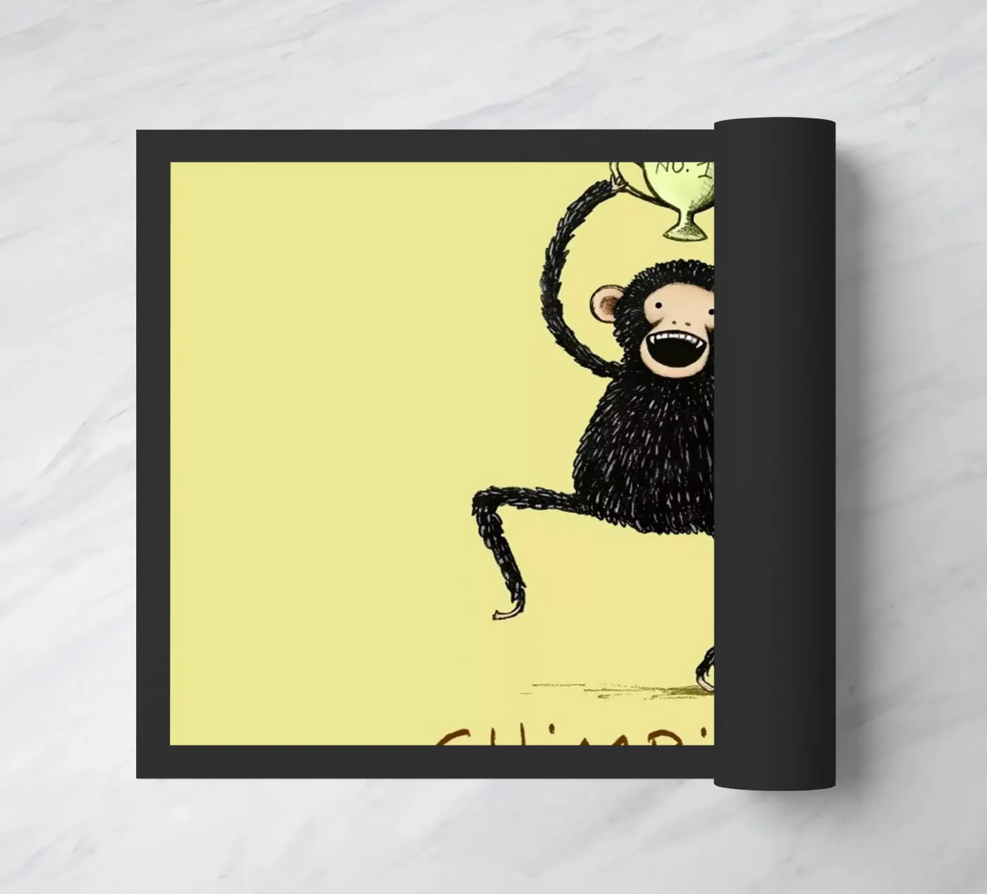 Chimpion doormat by Sophie Corrigan