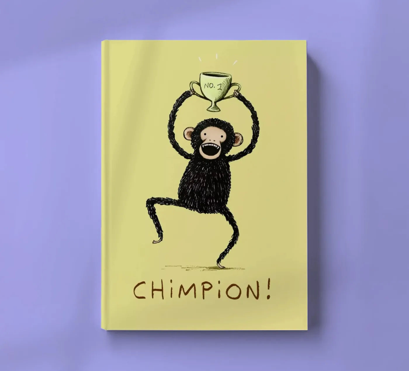 Chimpion notebook by Sophie Corrigan