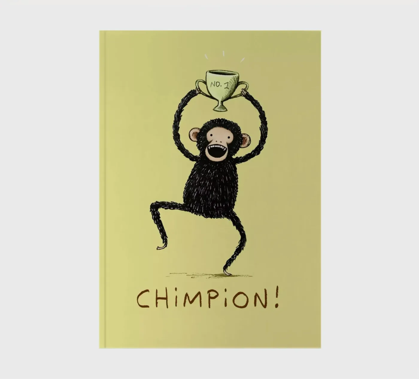 Chimpion notebook by Sophie Corrigan