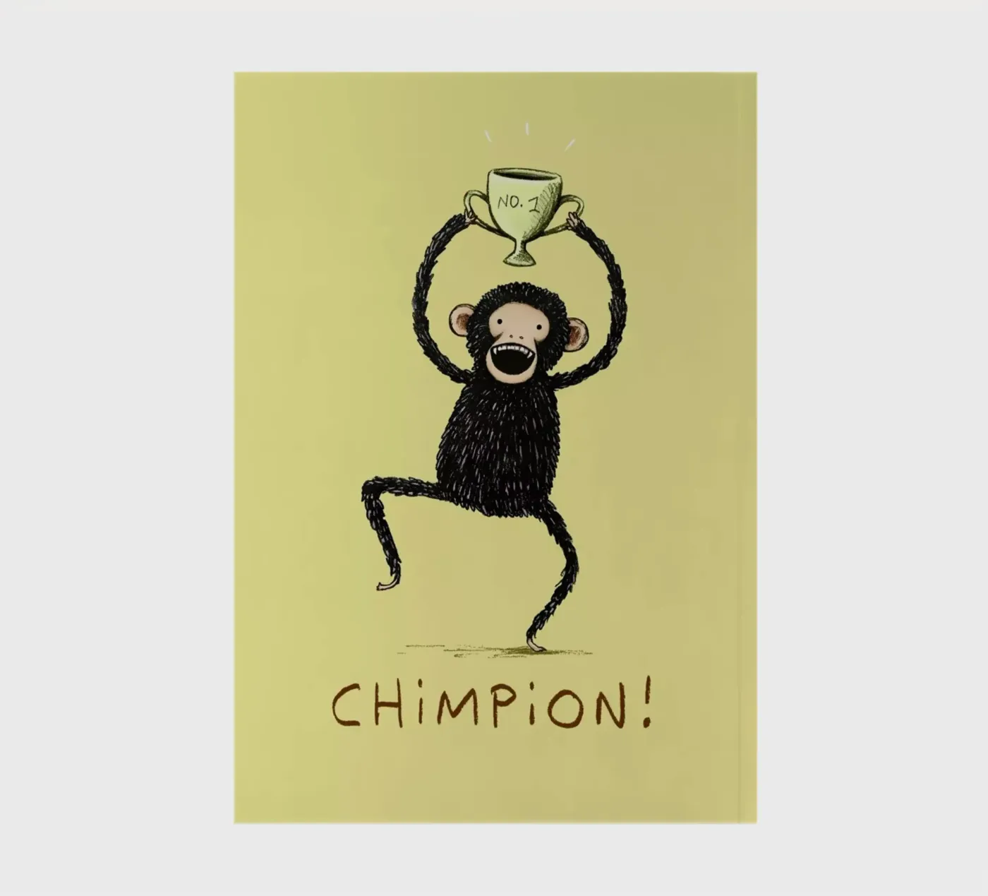 Chimpion notebook by Sophie Corrigan
