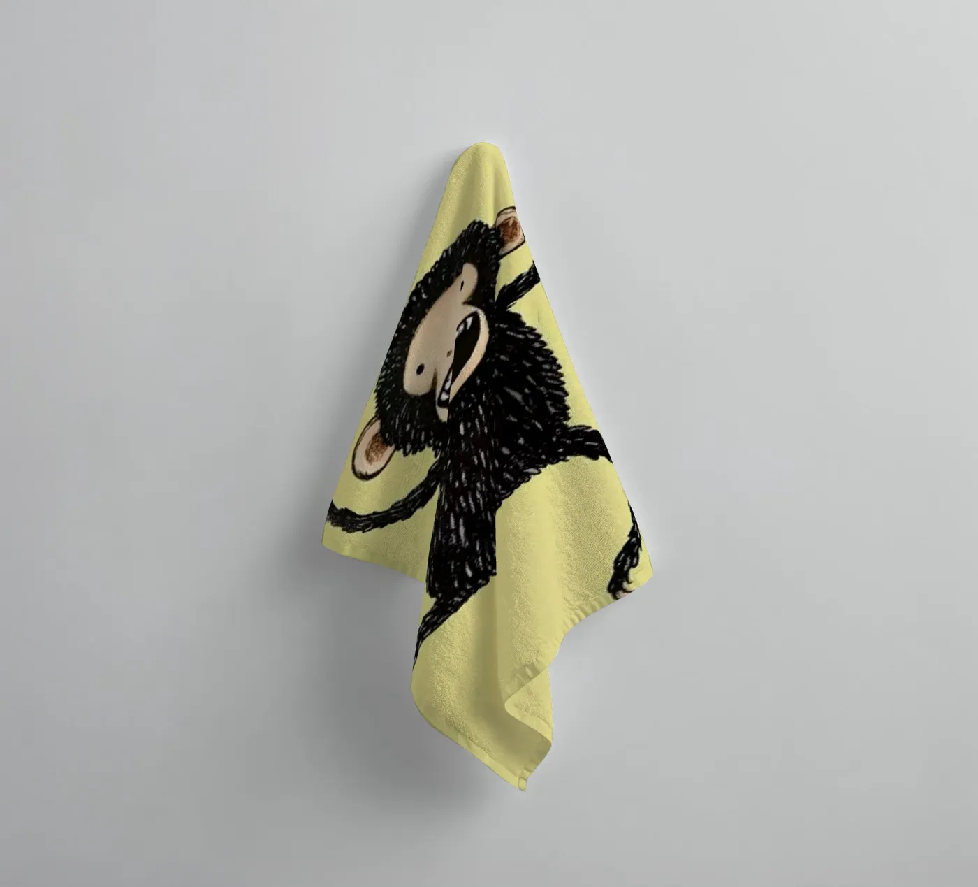 Chimpion badhanddoek van Sophie Corrigan