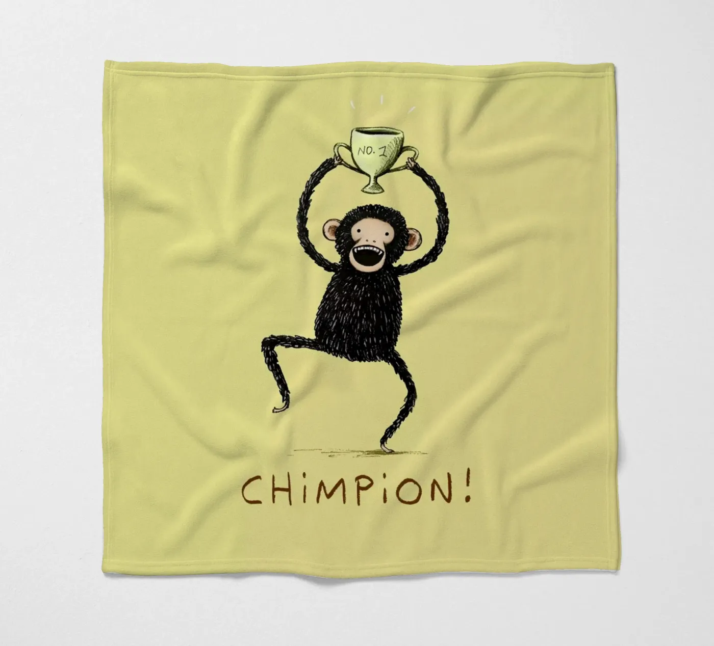 Chimpion Fleecedecke von Sophie Corrigan
