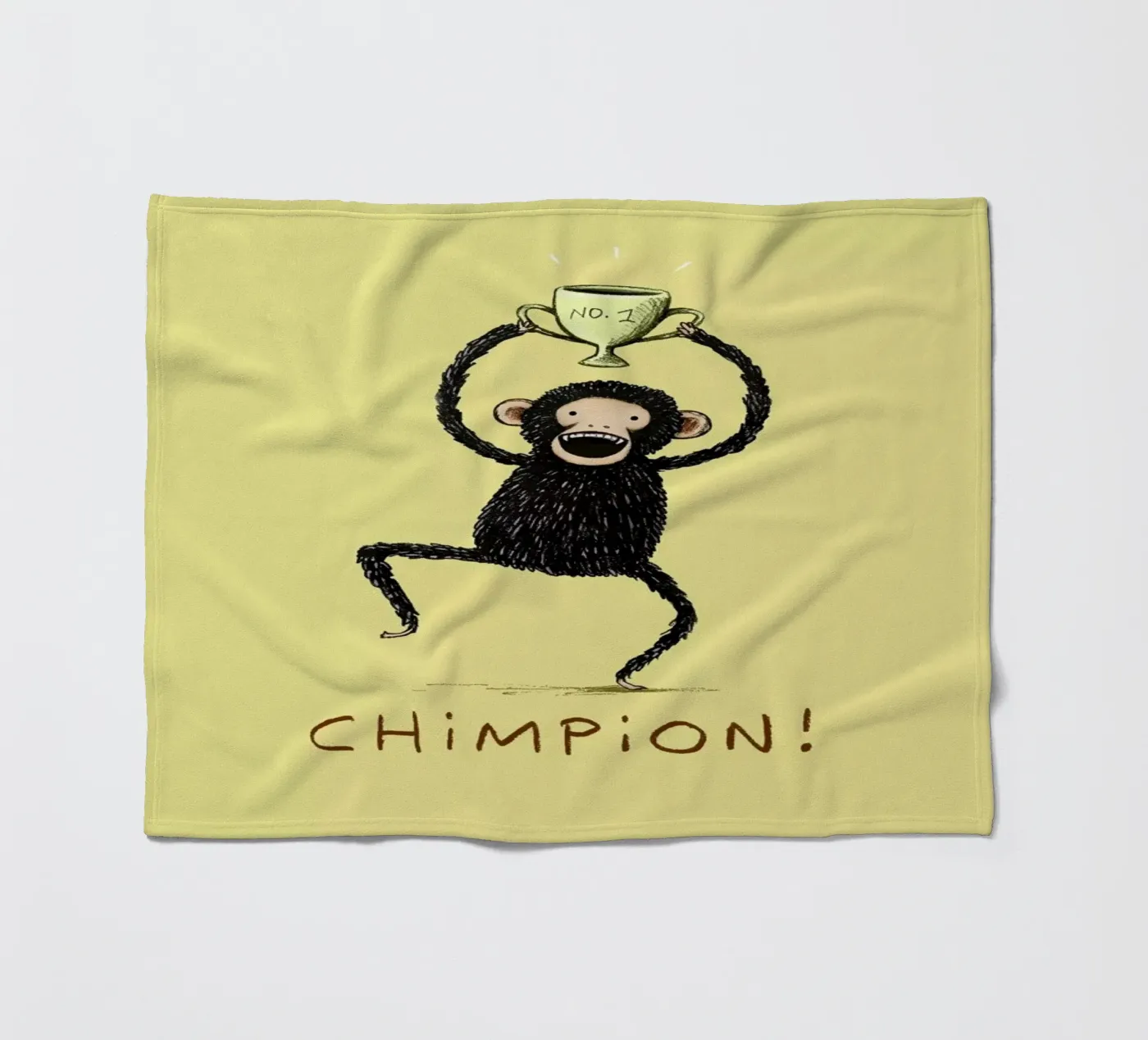 Chimpion Fleecedecke von Sophie Corrigan