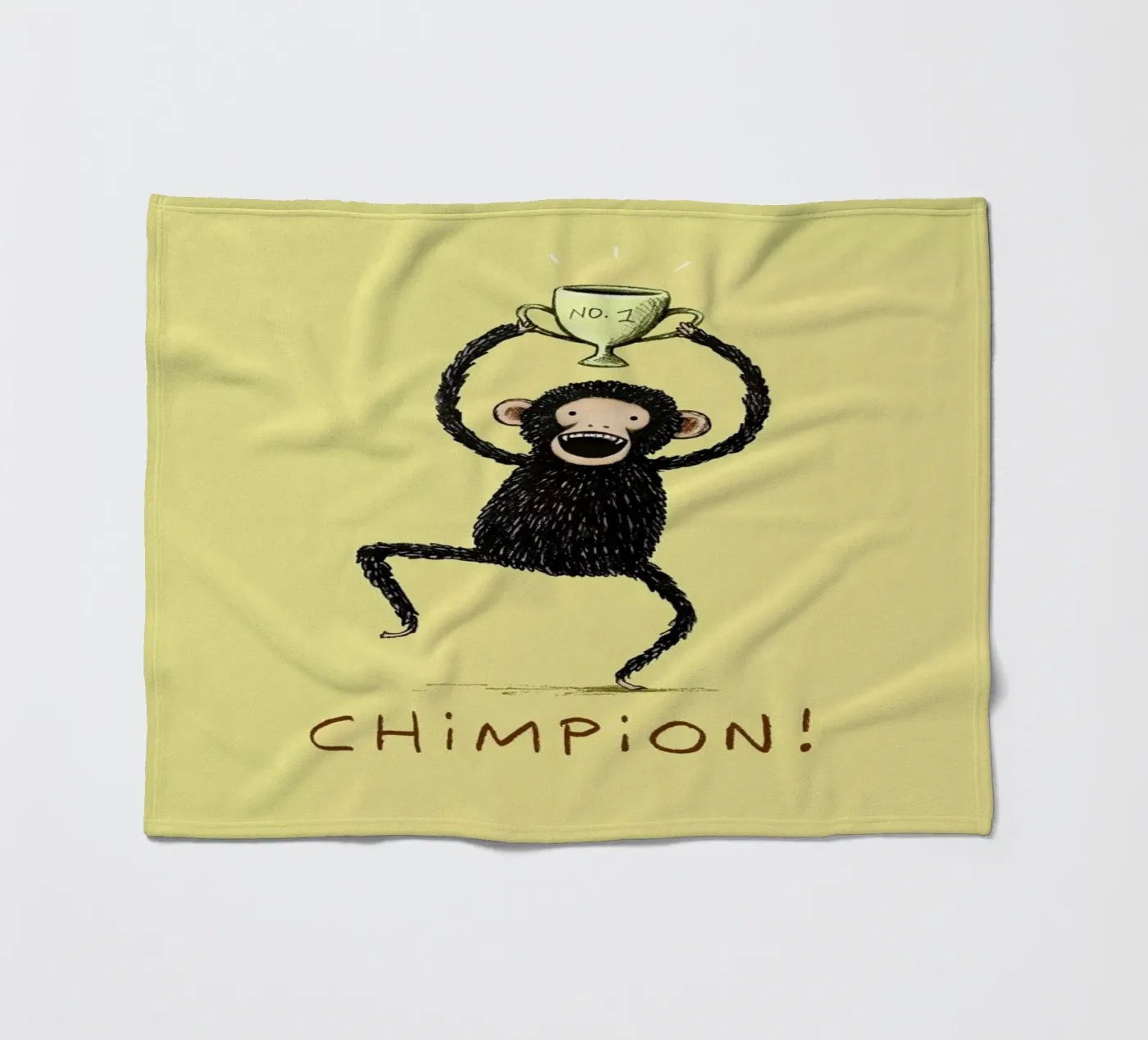 Chimpion Fleecedecke von Sophie Corrigan