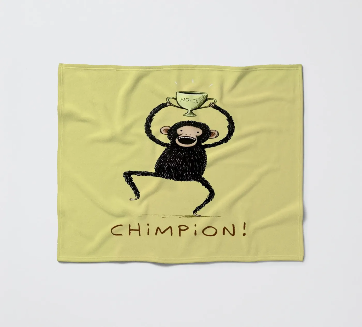 Chimpion Fleecedecke von Sophie Corrigan