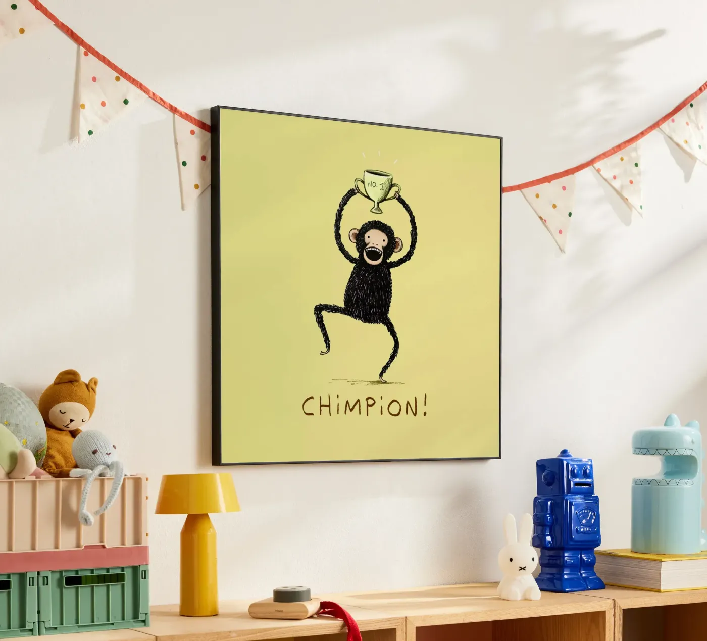 Chimpion alluminio dibond da Sophie Corrigan