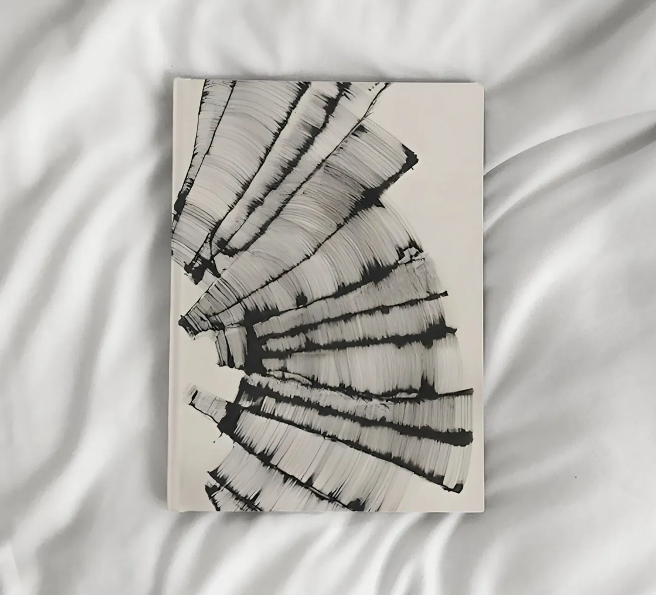 Des rayures qui dansent : Un art dynamique pour des espaces modernes carnet de notes de Kunst und Kontrast