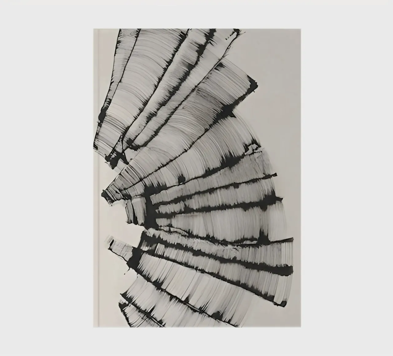 Des rayures qui dansent : Un art dynamique pour des espaces modernes carnet de notes de Kunst und Kontrast