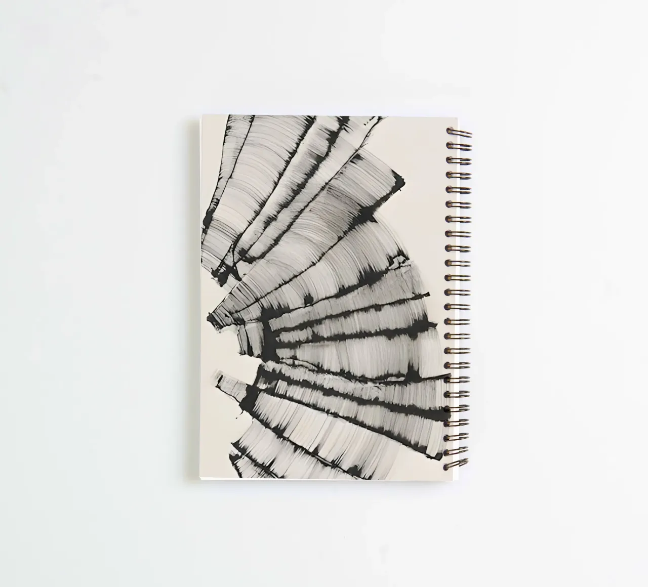 Dancing stripes: Dynamic art for modern spaces spiral notebook by Kunst und Kontrast