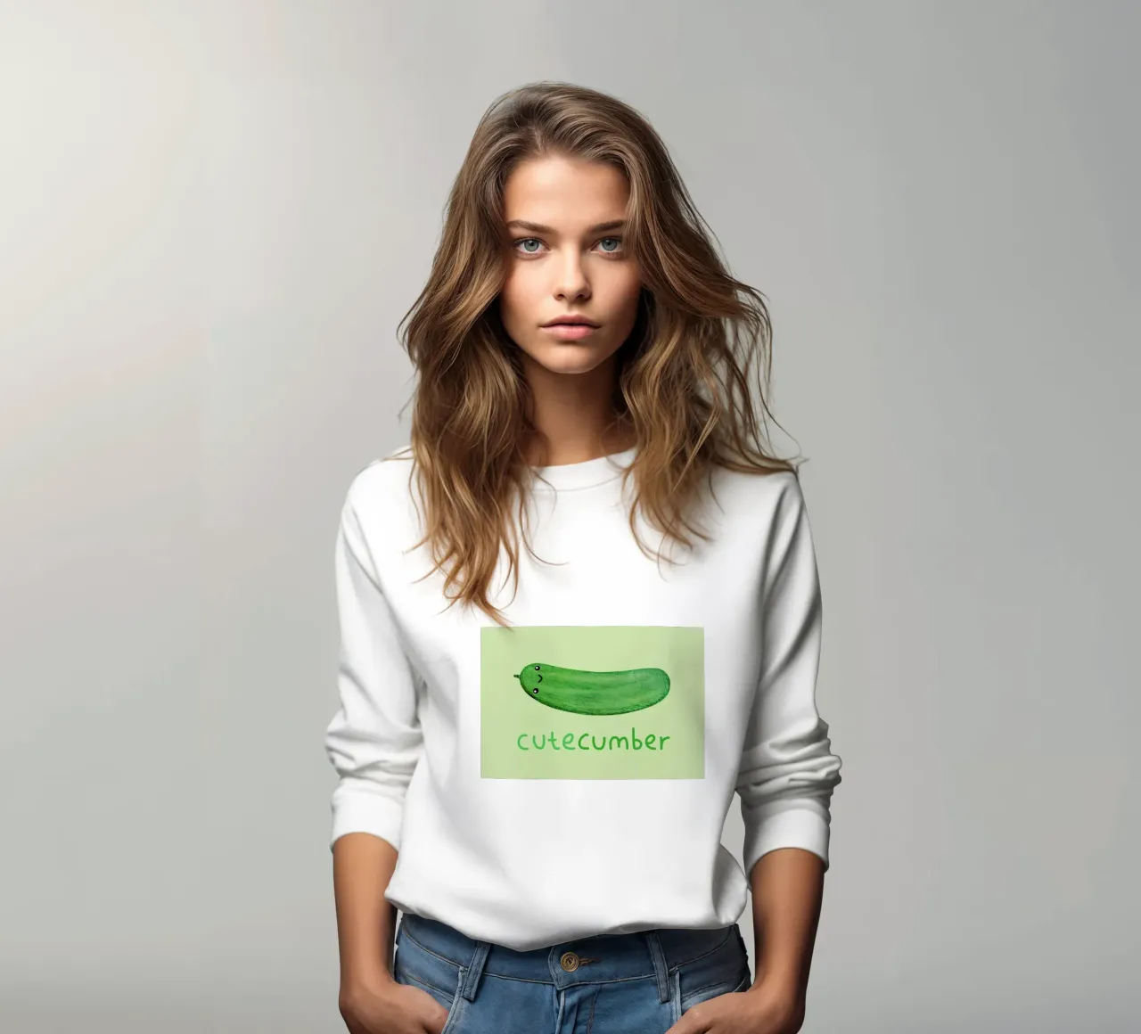 Cutecumber sweatshirt by Sophie Corrigan