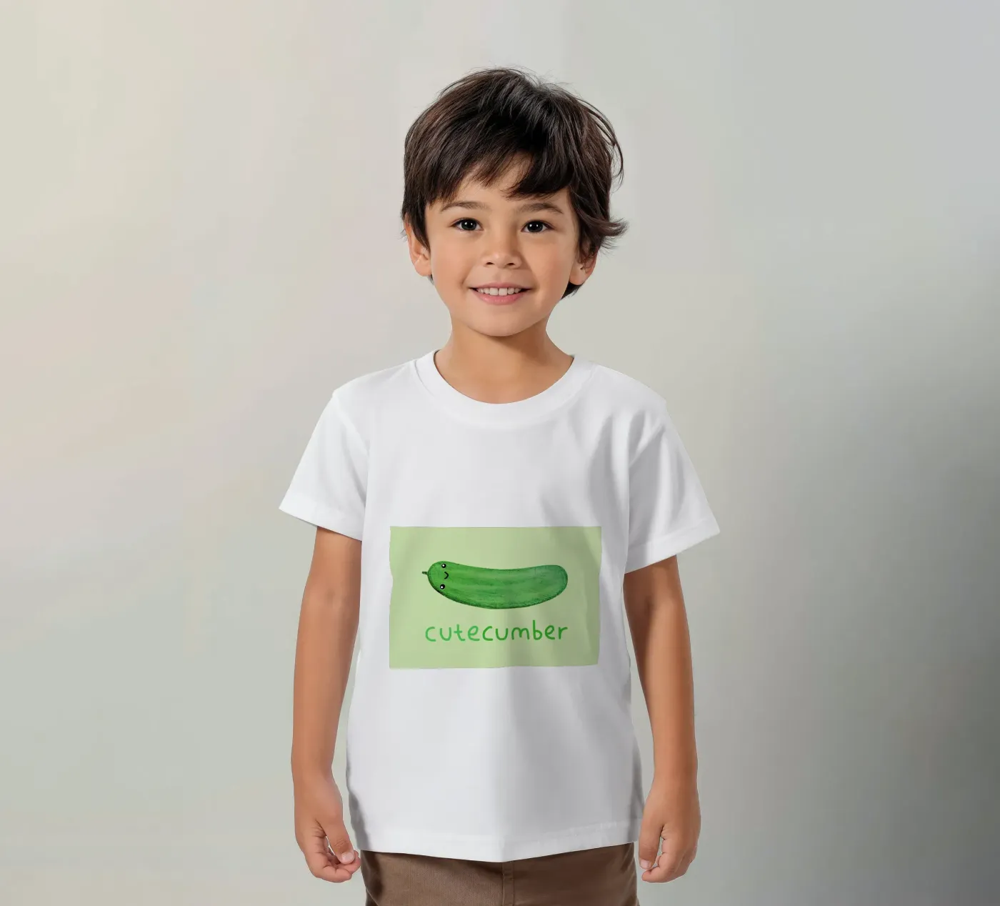 Cutecumber kids t-shirt by Sophie Corrigan