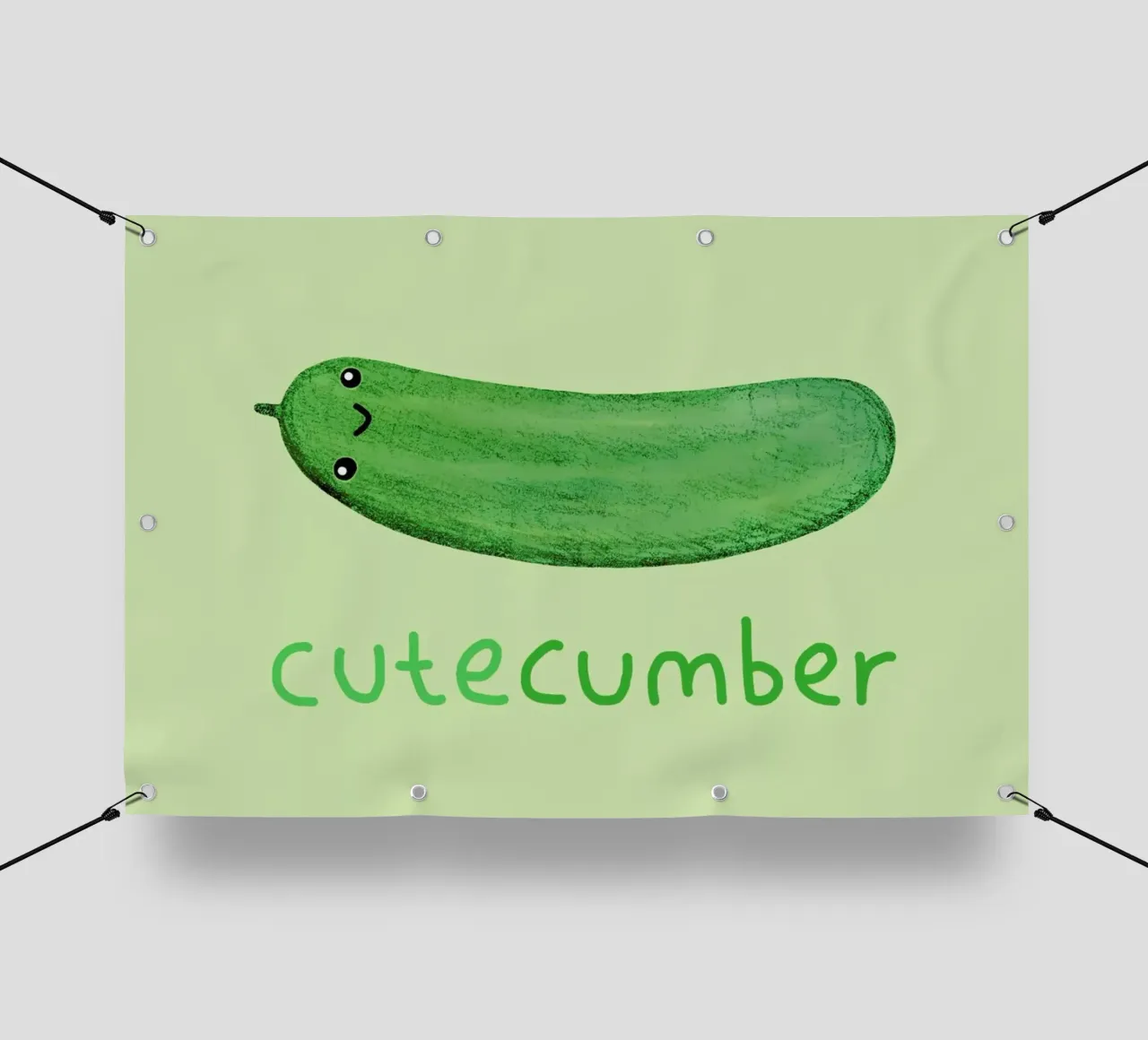 Cutecumber telo in pvc da Sophie Corrigan