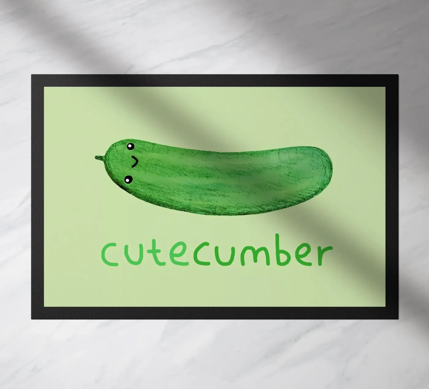 Cutecumber deurmat van Sophie Corrigan