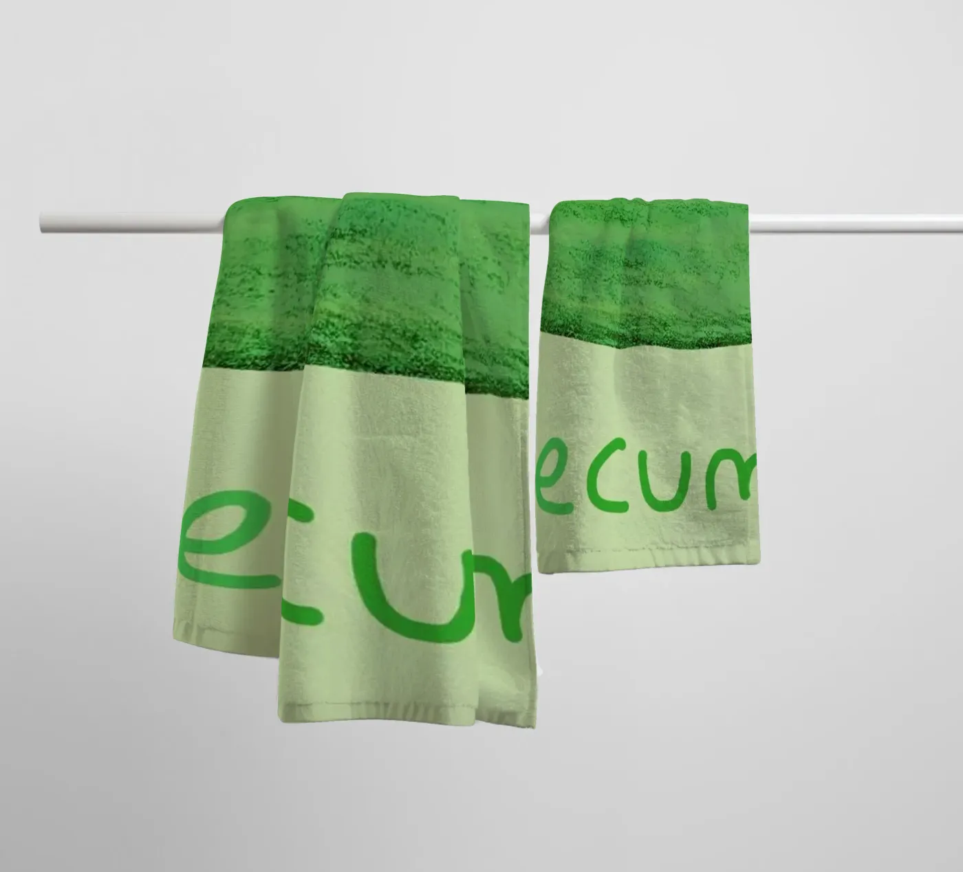 Cutecumber towel by Sophie Corrigan