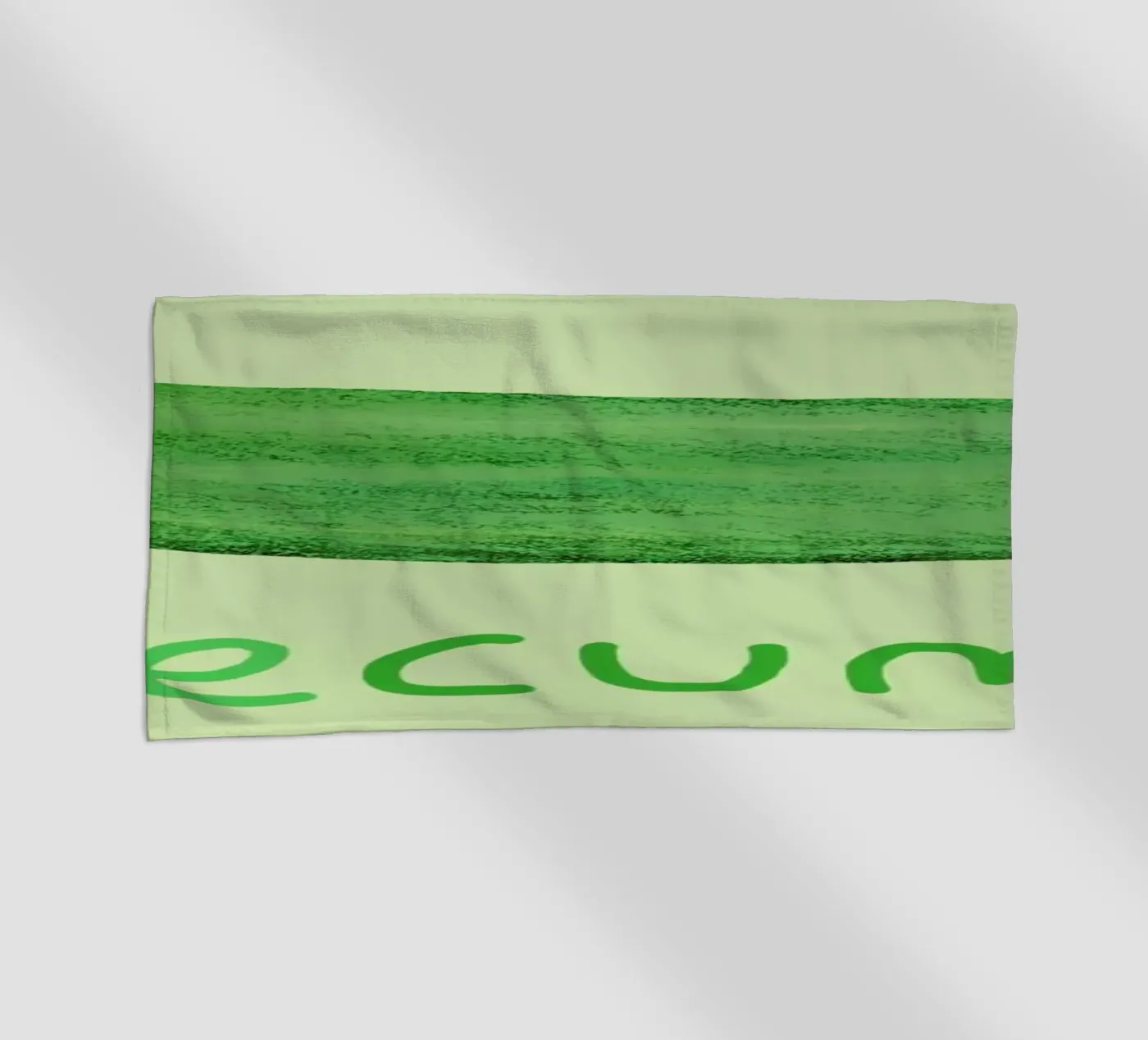 Cutecumber beach towel by Sophie Corrigan