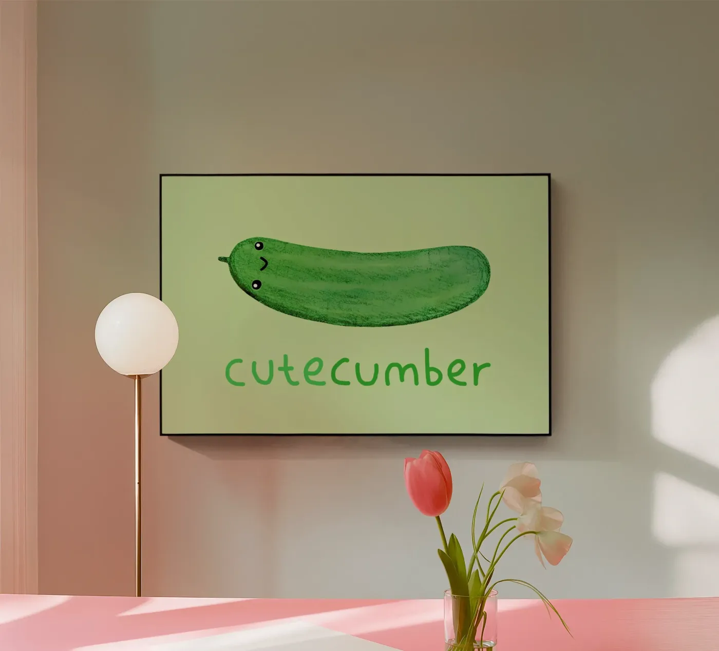 Cutecumber plexiglass da Sophie Corrigan