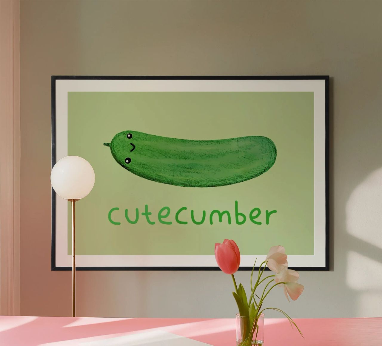 Cutecumber poster by Sophie Corrigan