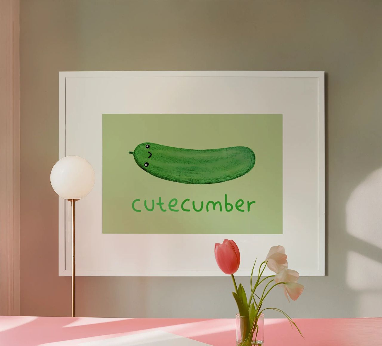 Cutecumber poster by Sophie Corrigan