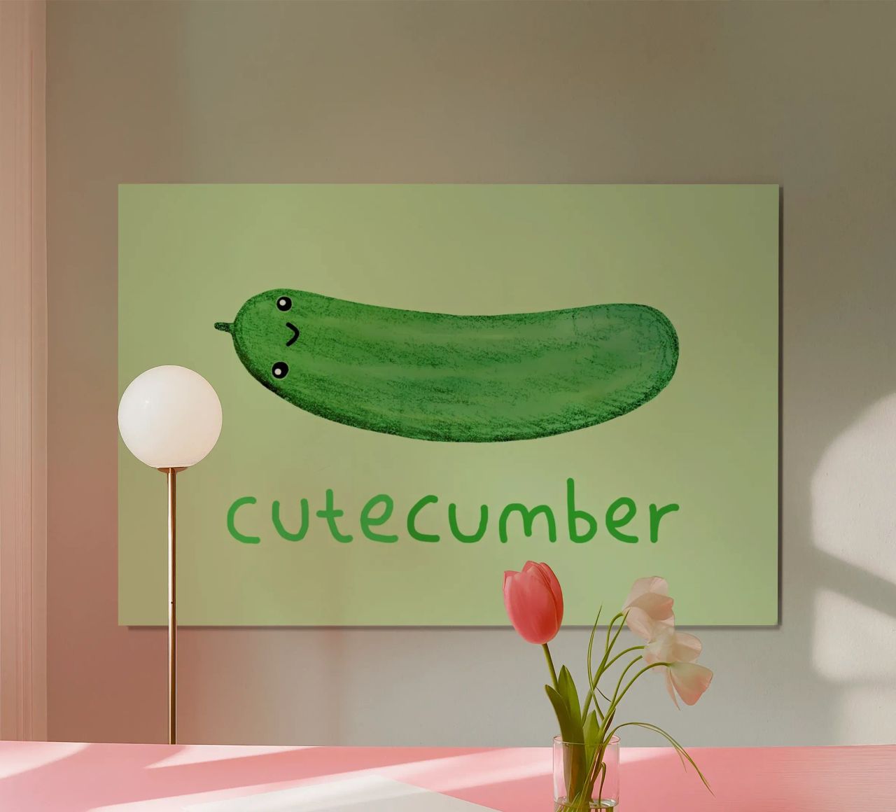 Cutecumber poster by Sophie Corrigan