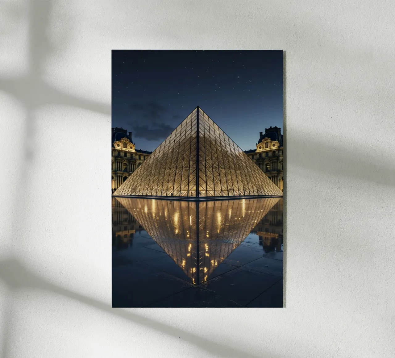 Golden Reflection of the Louvre Pyramid plexiglass da AlbertKlee