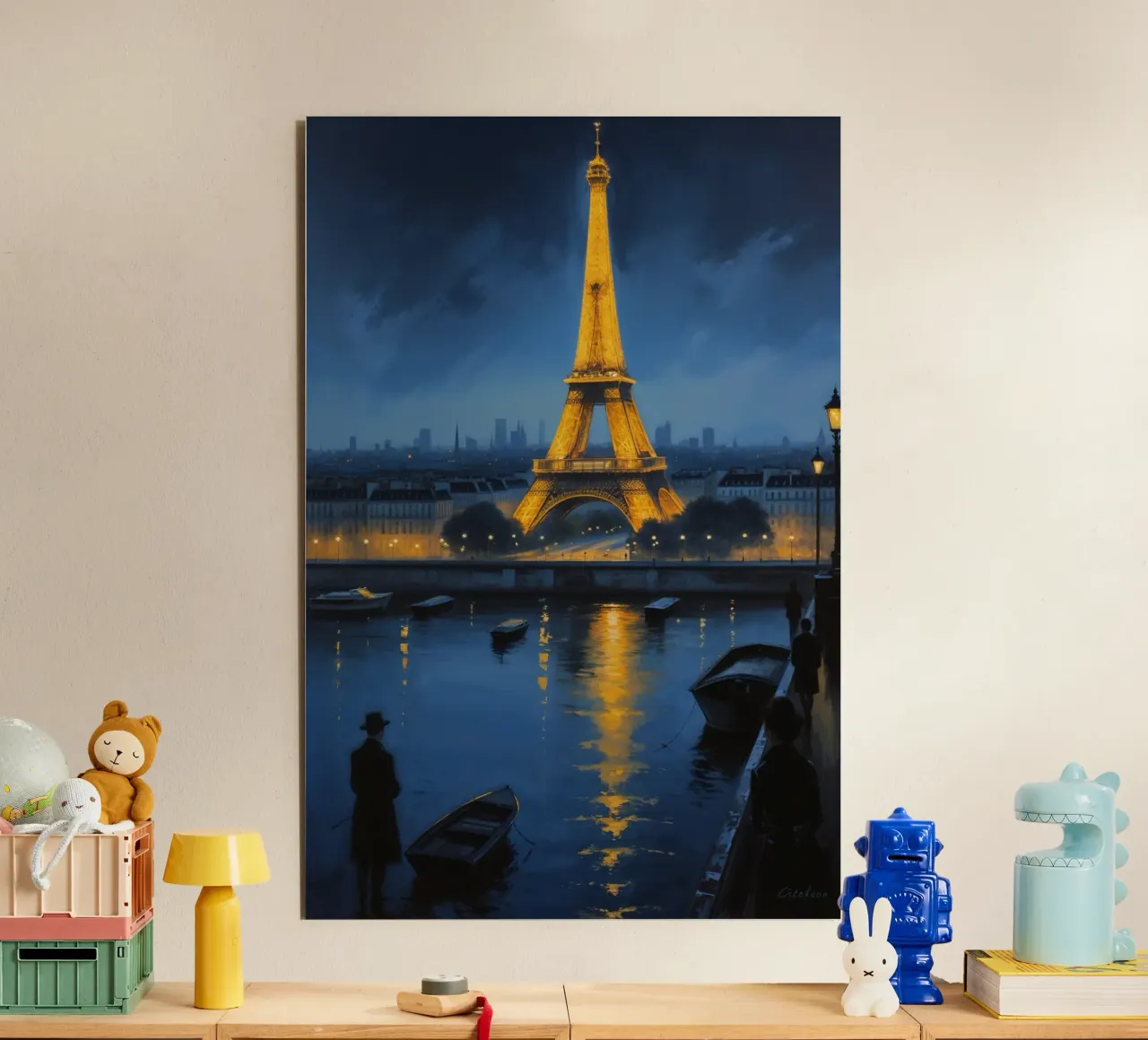 Golden Eiffel Tower: A Parisian Masterpiece pannello forex da AlbertKlee