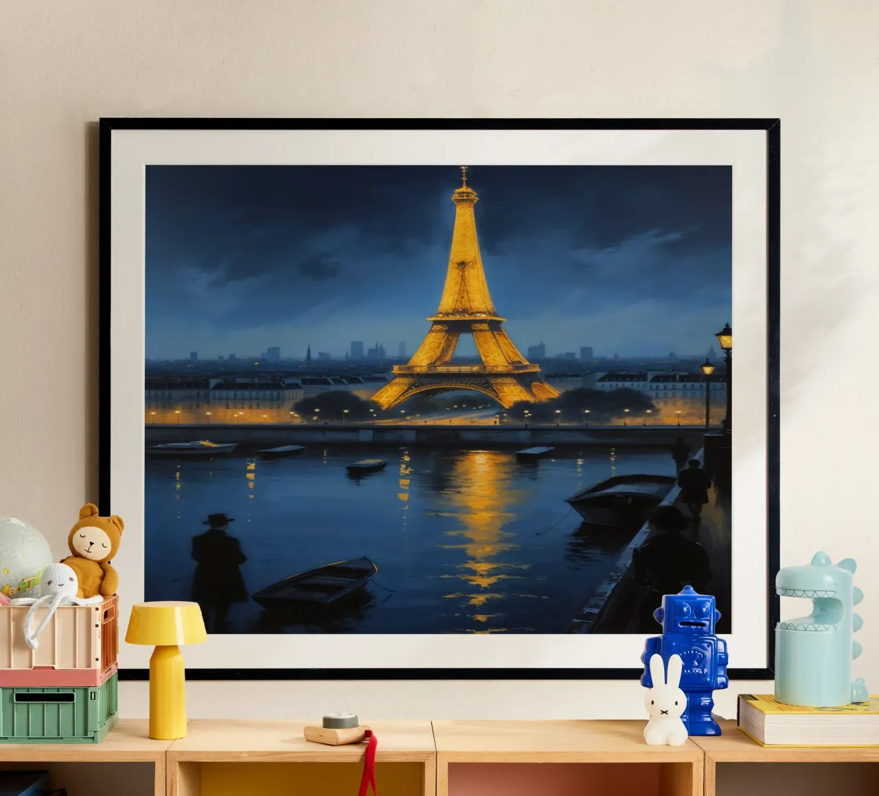 Golden Eiffel Tower: A Parisian Masterpiece hahnemühle de AlbertKlee