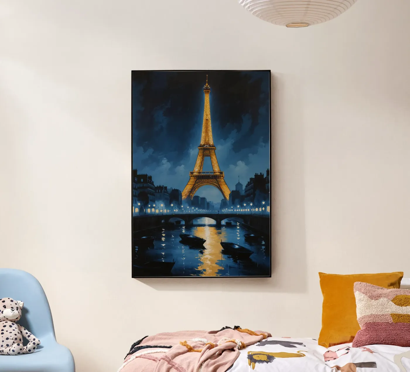 Paris by Night: Eiffel Tower Elegance plexiglass da AlbertKlee