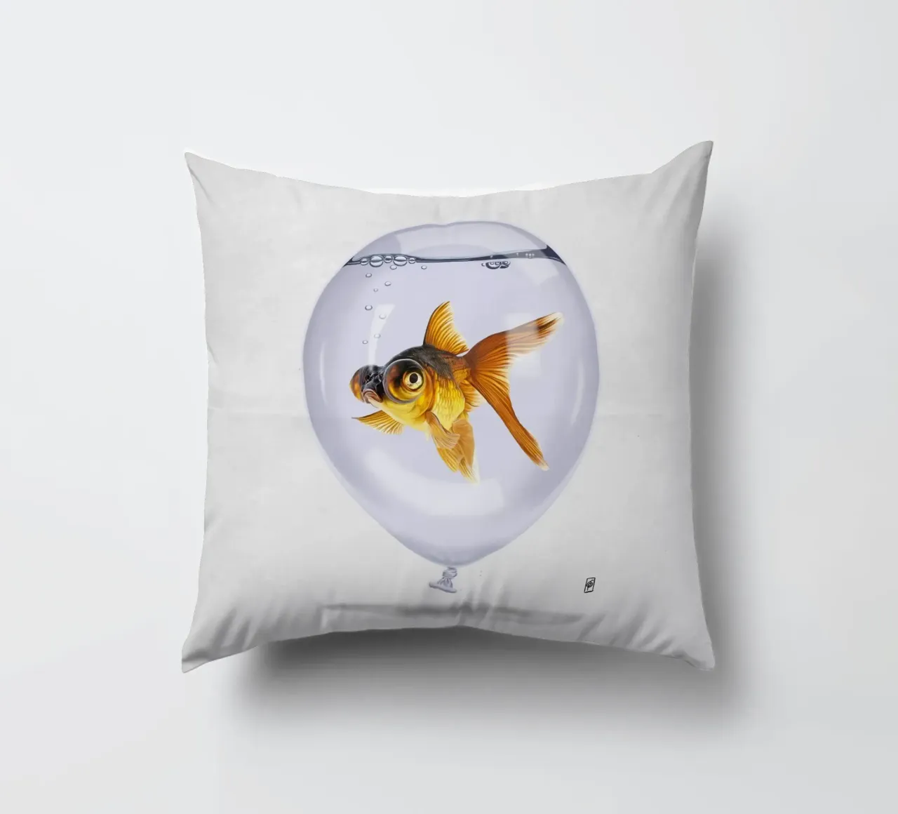 Inflated (Wordless) cuscino da Rob Art | Illustration