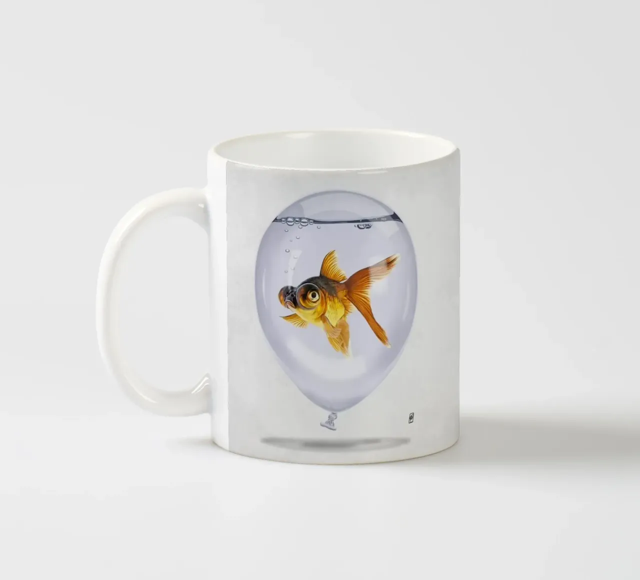 Inflated (Wordless) tazza in ceramica da Rob Art | Illustration
